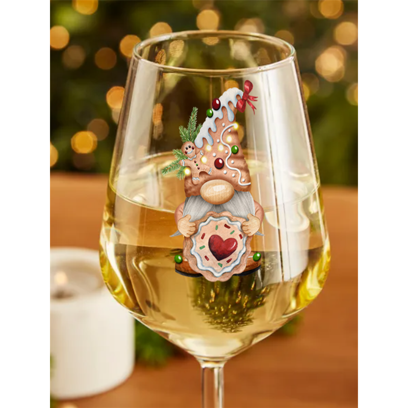 Wine Glass  Christmas Gnomes (38)