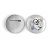 25mm Round Metal Badge - Jumping Dog 20