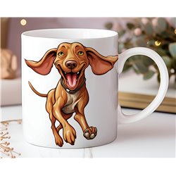 11oz mug  - Jumping Dog2