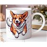 11oz mug  - Jumping Dog39