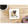 Ceramic Tile Coaster/ Trivet - Jumping dog19
