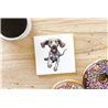 Ceramic Tile Coaster/ Trivet - Jumping dog23