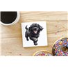 Ceramic Tile Coaster/ Trivet - Jumping dog31