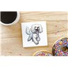 Ceramic Tile Coaster/ Trivet - Jumping dog34