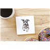 Ceramic Tile Coaster/ Trivet - Jumping dog37