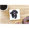 Ceramic Tile Coaster/ Trivet - Jumping dog40