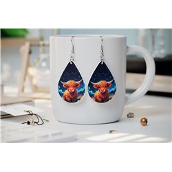 Teardrop Earrings - Highland Cattle - HCTDE(5)