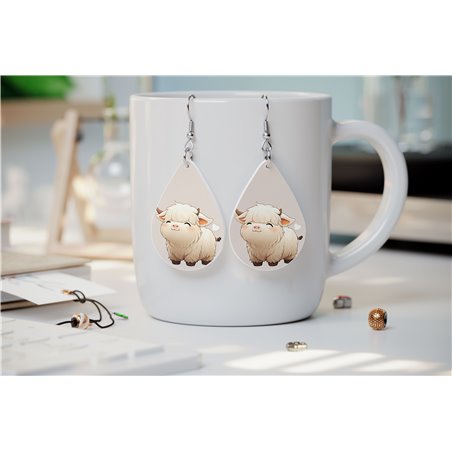 Teardrop Earrings - Highland Cattle - HCTDE(11)