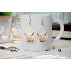 Teardrop Earrings - Highland Cattle - HCTDE(14)