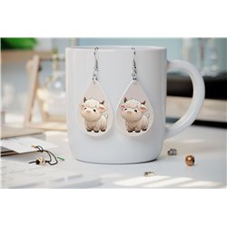 Teardrop Earrings - Highland Cattle - HCTDE(15)