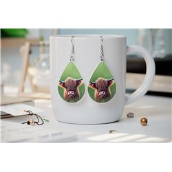 Teardrop Earrings - Highland Cattle - HCTDE(34)