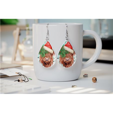 Teardrop Earrings - Highland Cattle - HCTDE(44)