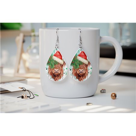 Teardrop Earrings - Highland Cattle - HCTDE(46)