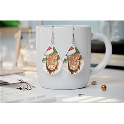 Teardrop Earrings - Highland Cattle - HCTDE(47)