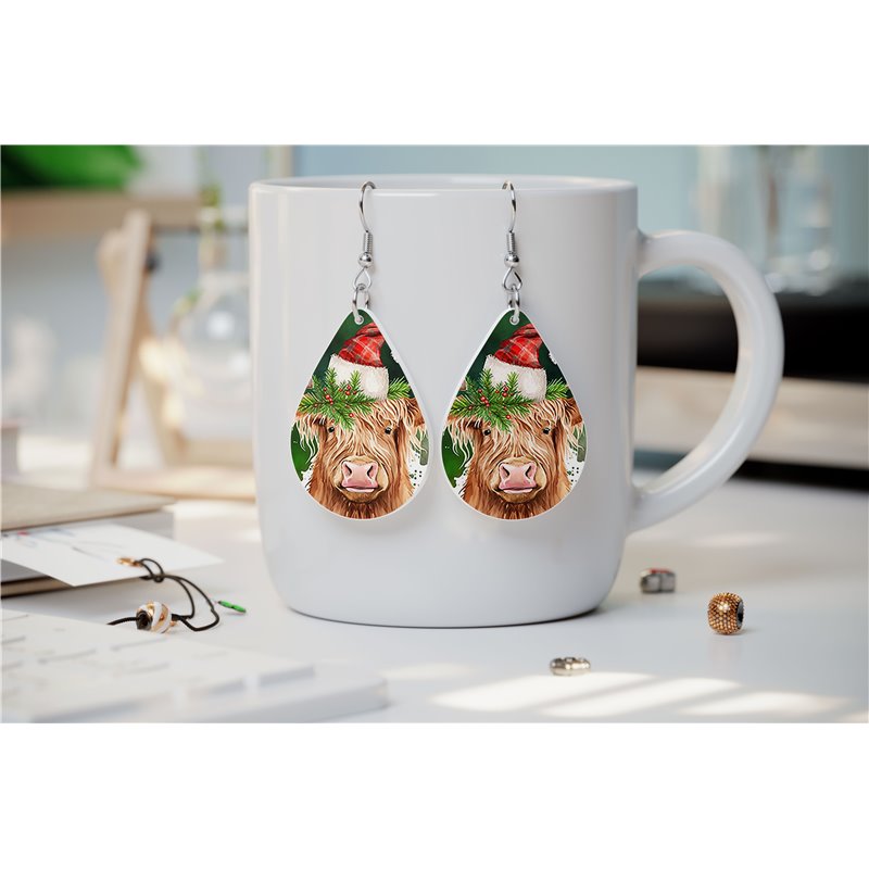 Teardrop Earrings - Highland Cattle - HCTDE(51)