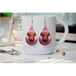 Teardrop Earrings - Highland Cattle - HCTDE(77)