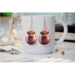 Teardrop Earrings - Highland Cattle - HCTDE(131)