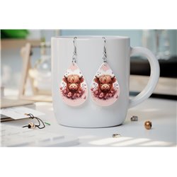 Teardrop Earrings - Highland Cattle - HCTDE(138)