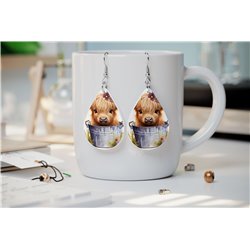 Teardrop Earrings - Highland Cattle - HCTDE(193)