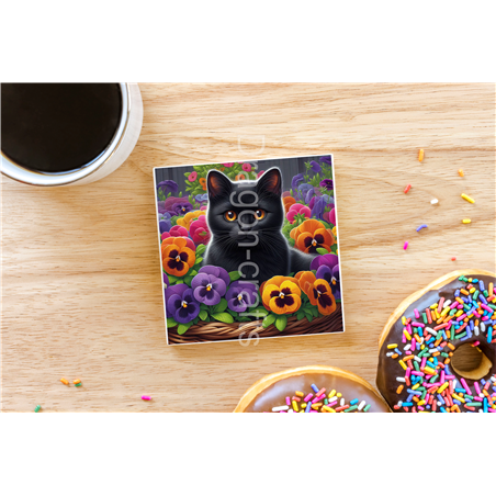 CERAMIC TILE COASTER/ TRIVET  - BC(19)