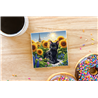 CERAMIC TILE COASTER/ TRIVET  - BC(48)