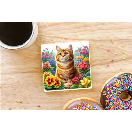 CERAMIC TILE COASTER/ TRIVET  - GIN(1)