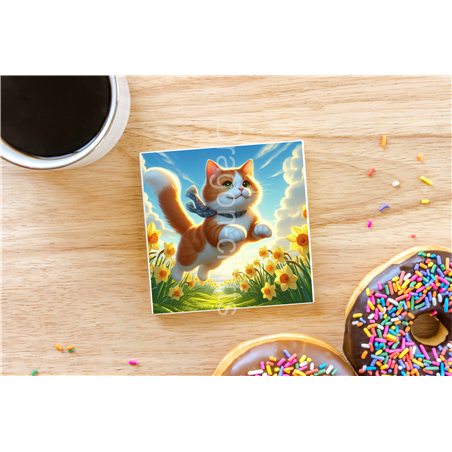 CERAMIC TILE COASTER/ TRIVET  - GIN(24)