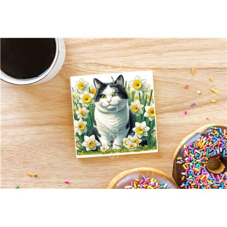 CERAMIC TILE COASTER/ TRIVET  - WBL(4)