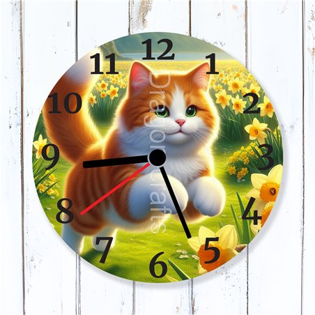Glass Wall Clock - GIN(12)
