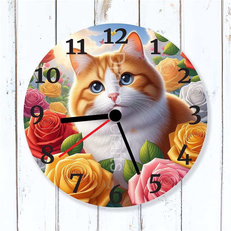 Glass Wall Clock - GIN(25)