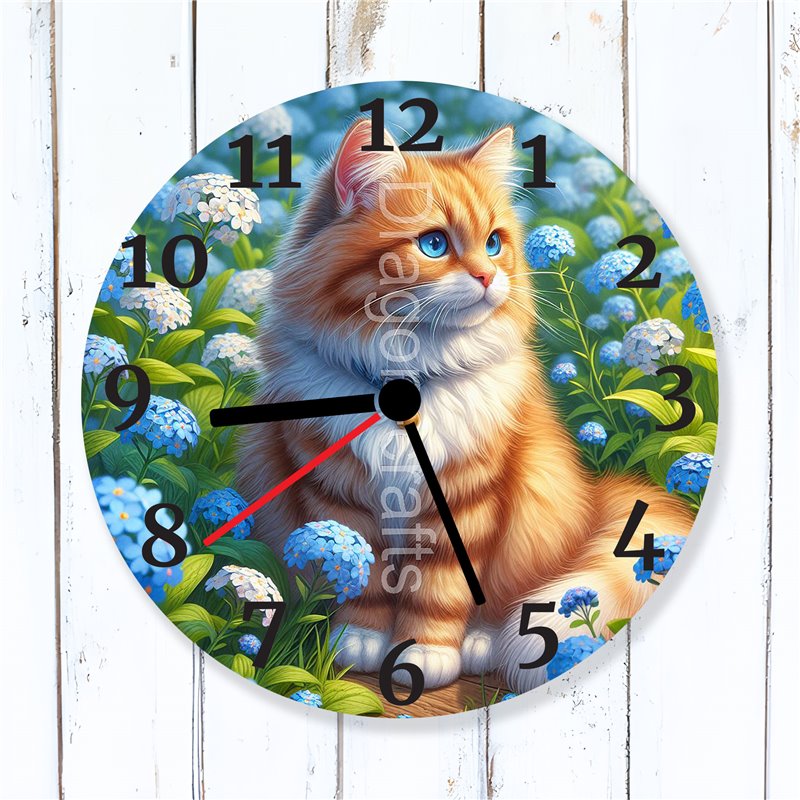 Glass Wall Clock - GIN(7)