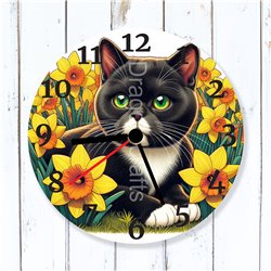 Glass Wall Clock - TUX(3)