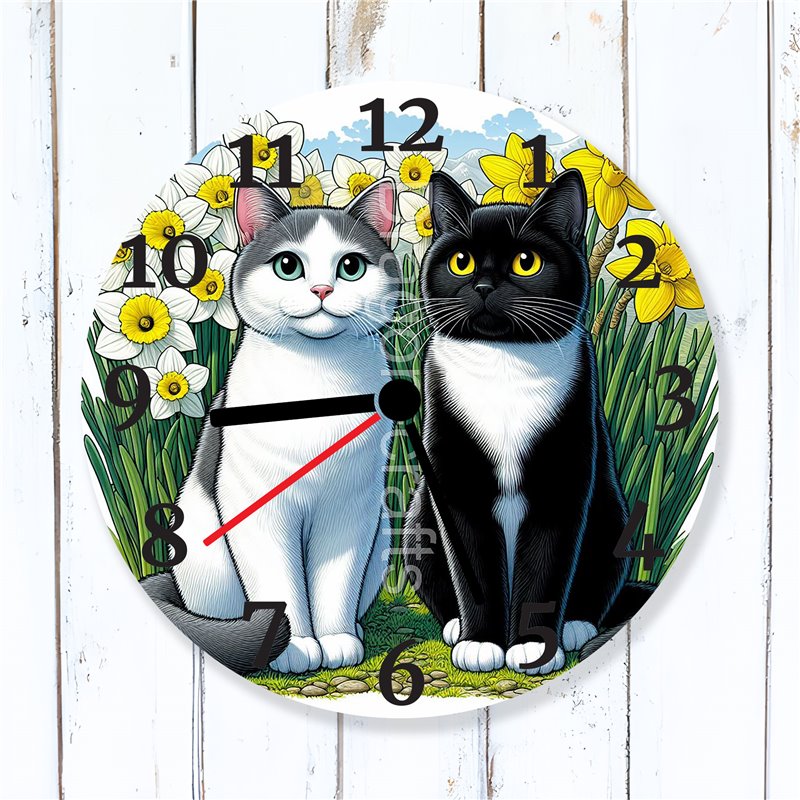 Glass Wall Clock - TUX(4)