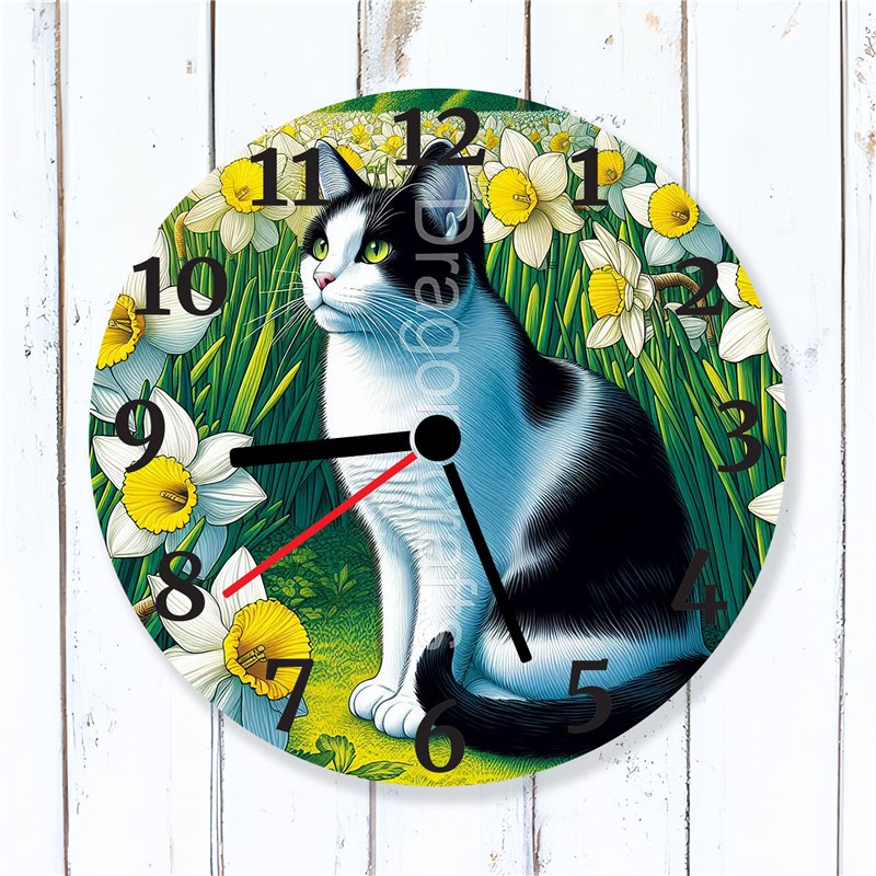 Glass Wall Clock - TUX(5)