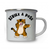 10oz White Enamel Mug - Strike a pose 34