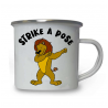 10oz White Enamel Mug - Strike a pose 33