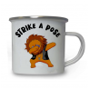 10oz White Enamel Mug - Strike a pose 31