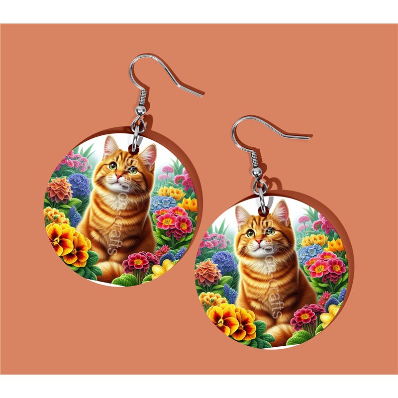 Round Earrings - - GIN(1)