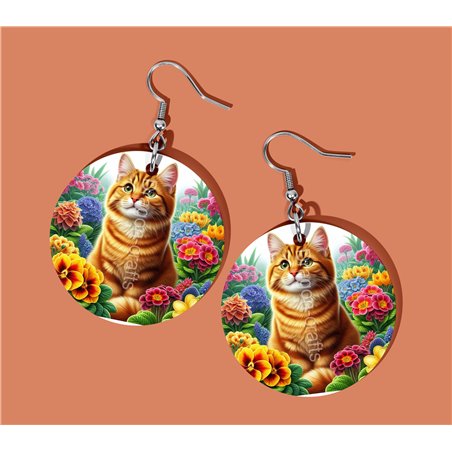 Round Earrings - - GIN(1)