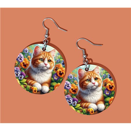 Round Earrings - - GIN(13)
