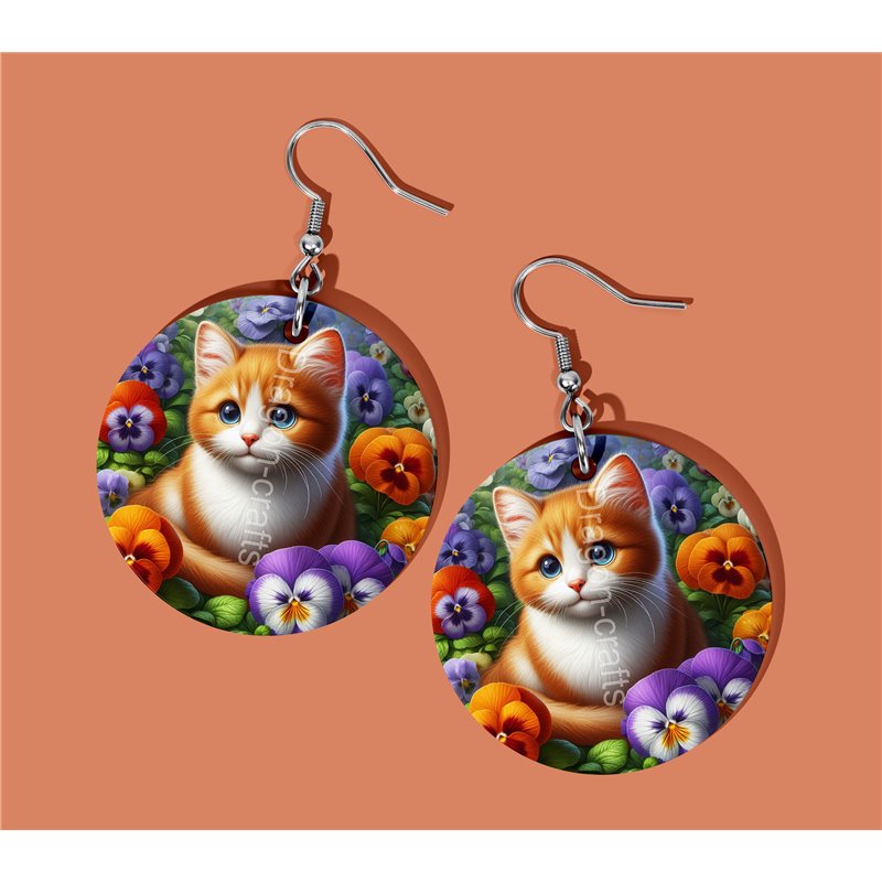 Round Earrings - - GIN(3)