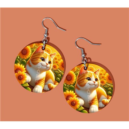 Round Earrings - - GIN(4)