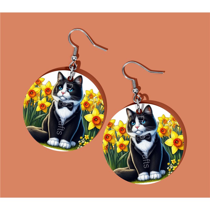 Round Earrings - - TUX(1)