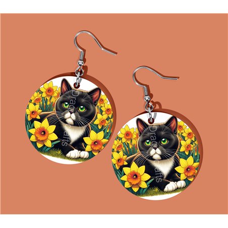 Round Earrings - - TUX(3)