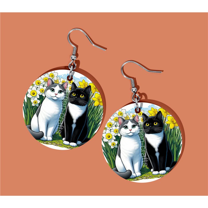 Round Earrings - - TUX(4)