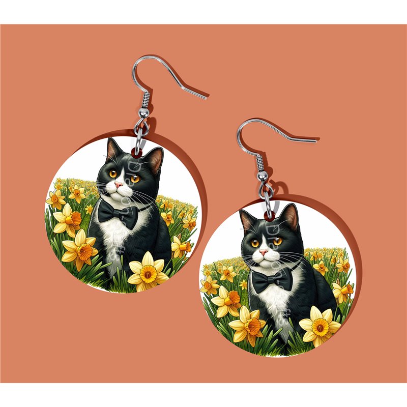 Round Earrings - - TUX(7)