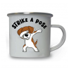 10oz White Enamel Mug - Strike a pose 23