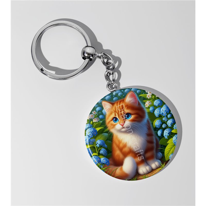 Round Keyring  - GIN(10)