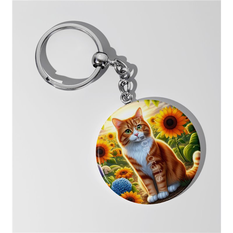 Round Keyring  - GIN(30)