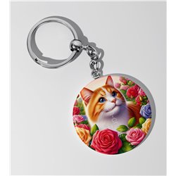 Round Keyring  - GIN(34)